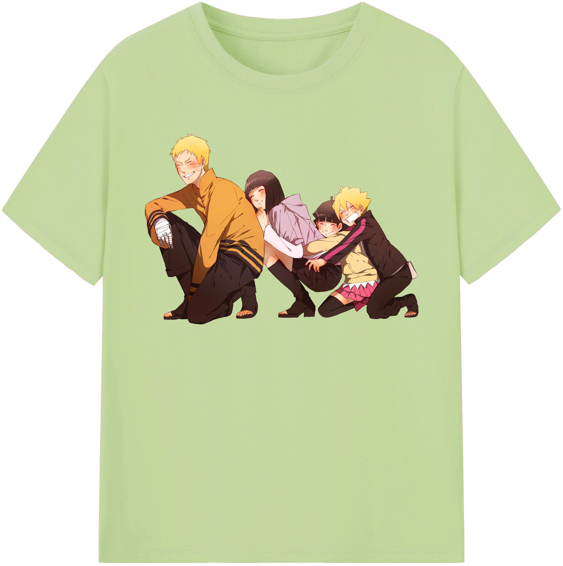 （画像用） NARUTO -ナルト- うずまき ナルト Uzumaki Naruto 綿100％半袖Tシャツ（フロントプリント）